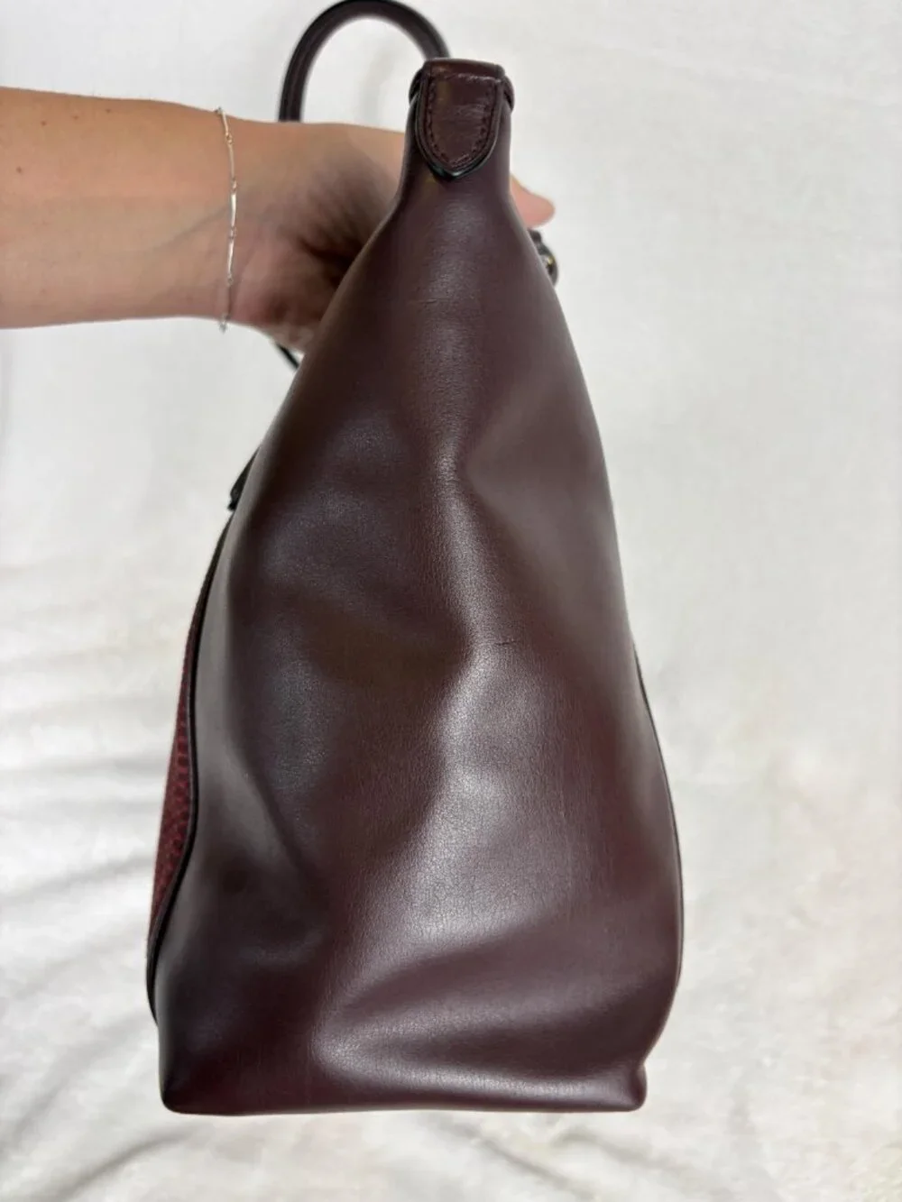 Coach Legacy Exploded Jacquard Ava Tote in Oxblood Colorway
